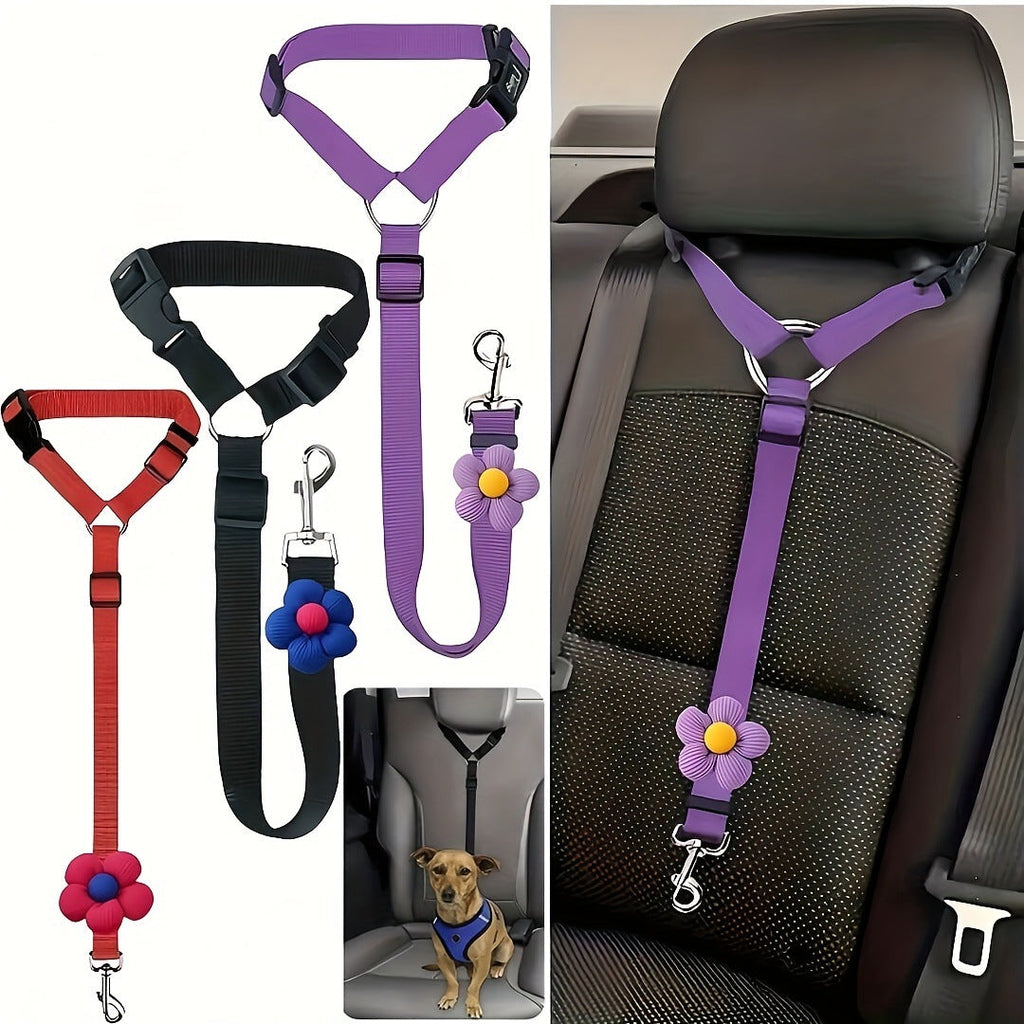 Headrest Car Dog Safety Seatbelt